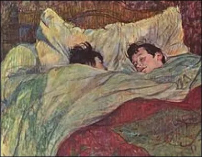 Quel artiste a représenté "Le lit" ?