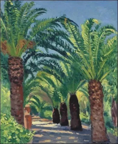 Qui a peint "Palmiers à Porquerolles" ?