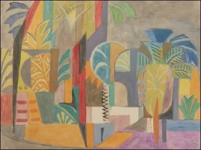 Qui a peint "Les palmiers à Thèbes" ?