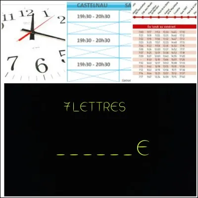 Toutes les images représentent un/e...