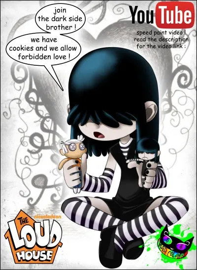 Comment s'appelle la soeur de Lincoln qui est mystérieuse et adore le noir ?