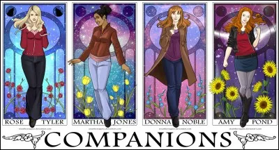 A la saison 5/6 le docteur est accompagné de ...