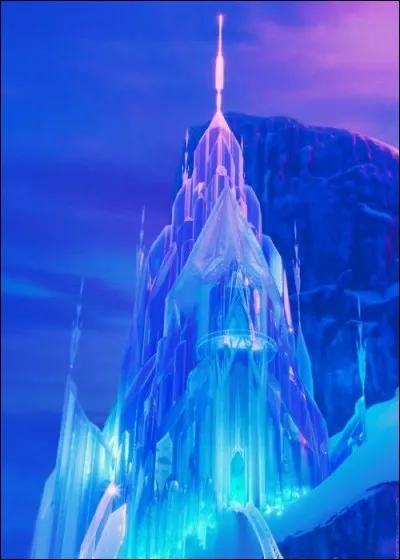 Où Elsa part-elle pour faire son château de glace ?
