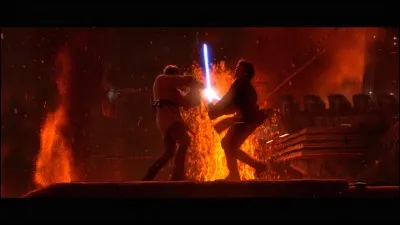 Qui était censé être son ami mais contre qui il s'est battu sur Mustafar ?