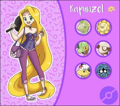 Quel est le Pokémon capable de méga-évoluer dans l'équipe de Raiponce ?