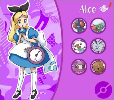 Y a-t-il un Pokémon de type Normal dans l'équipe d'Alice ?