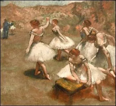 Qui a peint "Danseuses sur la scène" ?