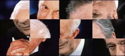 On peut voir sur cette image, Yves Montand et Michel Serrault.