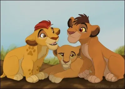 Ce sont les trois enfants de Simba et Nala : ...