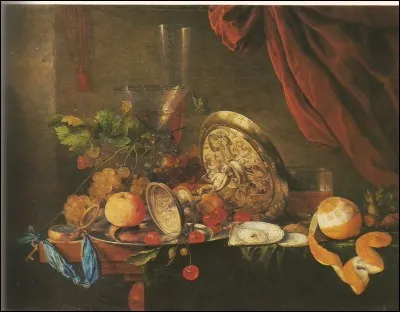Quel est ce peintre hollandais auteur de cette " nature morte " ?
