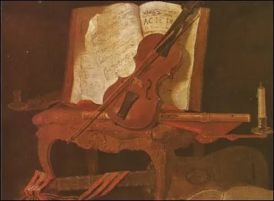 Quel est le prénom de l'auteur de cette " Nature morte au violon " ?