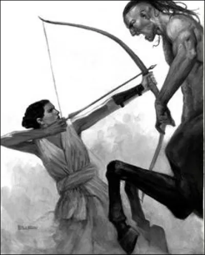 Les centaures Rhoecus et Hylaeus ayant voulu violer cette célèbre chasseresse, celle-ci les tua à coups de flèches. Qui est-elle ?