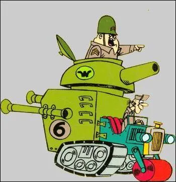 Ce vhicule est pilot par le sergent Grosse-Pomme et ...