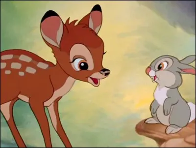 Quel animal est Fleur, l'amie de Bambi ?