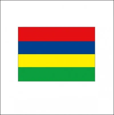 Que repr&eacute;sente la couleur rouge du drapeau mauricien ?