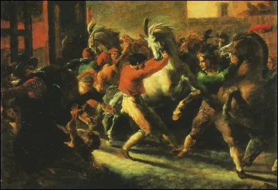 Dans quelle ville peut-on admirer cette "Étude pour la course de chevaux barbes à Rome" de Géricault ?