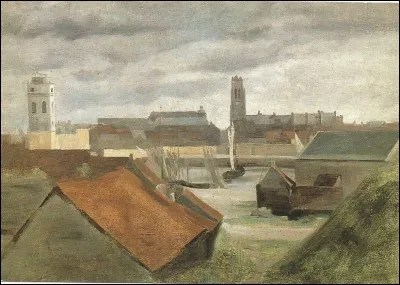 Quelle est l'année de naissance du peintre de "Paysage (vue de Dunkerque)" ?