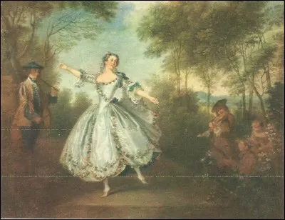 Nicolas Lancret a peint "La danseuse Marie-Anne de Cupis", dite...