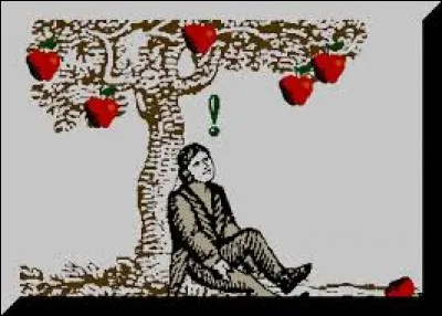 Qui a été réveillé par la chute d'une pomme sur sa tête qu'il lui aurait fait comprendre les lois de l'attraction universelle ?