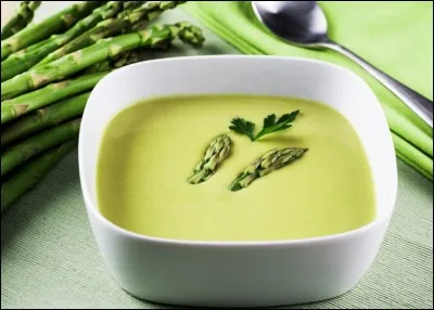 Quel nom porte un velouté aux asperges ?