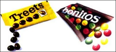 Quelle marque de bonbons au chocolat a en France de 1955 à 1986 pris les noms de Treets et Bonitos ?
