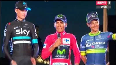 Et pour finir avec les grand Tour le podium de cette Vuelta 2017.