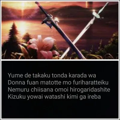 Le retour du 1er opening de "Sword Art Online". Il s'appelle...