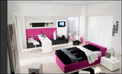 En face, nous avons deux chambres. D'après vous, la première appartient à...