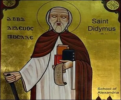 De quel handicap souffrait le théologien Didyme, né en 313 à Alexandrie ?