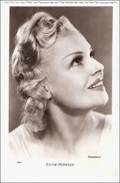 Quel &eacute;tait le m&eacute;tier d'Elvire Popesco ?