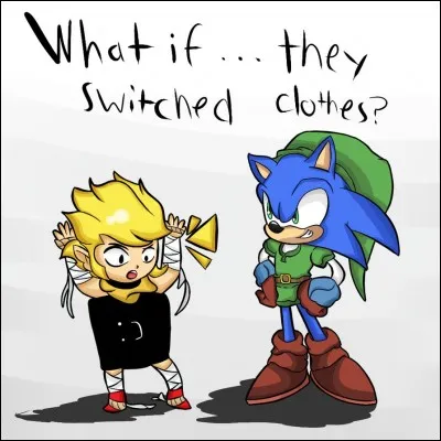 Dans quel jeu de Sonic notre hérisson bleu endosse-t-il la tunique verte de Link durant un niveau obtenu dans un DLC ?