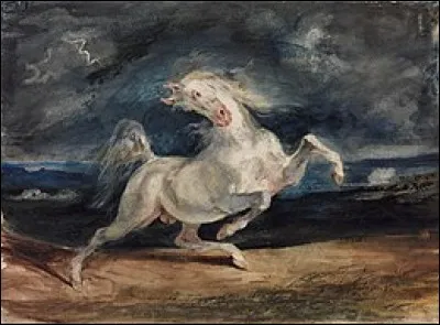 Qui a peint "Cheval effrayé par l'orage" ?