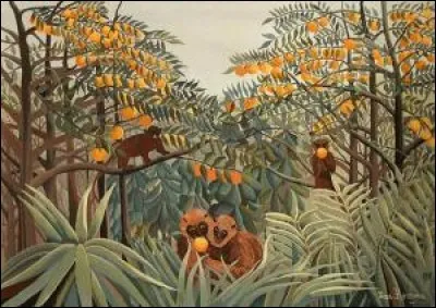 Qui est l'auteur du tableau "Singe mangeant des oranges" ?