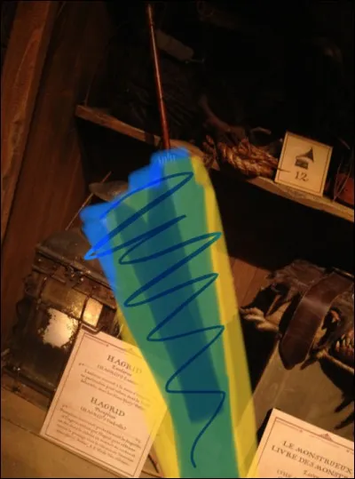 De quelle couleur est le parapluie d'Hagrid ?