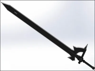 Comment se nomme l'épée noire de Kirito ?