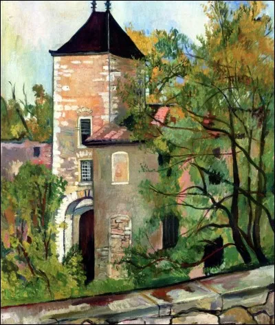 Qui a peint "La tour du château de Saint Bernard" ?