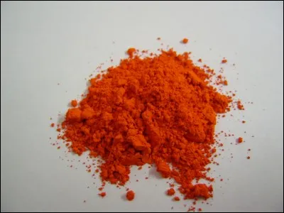 Pigment rouge, à rouge orangé, constitué par un oxyde de plomb. Il s'agit du...