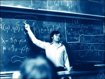 Je suis Roger Penrose, et je suis sur cette photographie dans l'exercice d'une facette de mon métier. Quel est ce métier ?