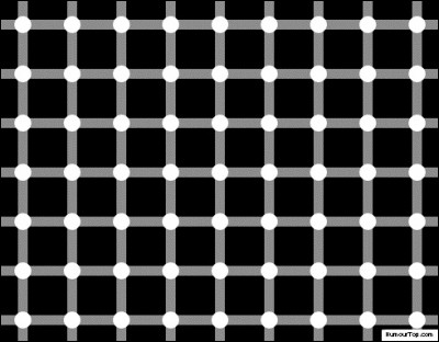 Parvenez-vous à percevoir des points noirs sur cette image ?