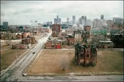 Quelle ville a été abandonnée par ses habitants dans le Michigan ?
