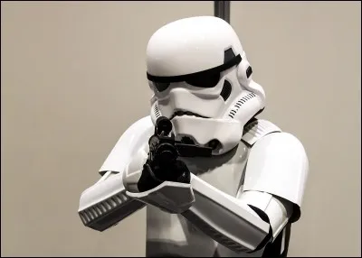 Le personnage sur la photo est un stormtrooper :