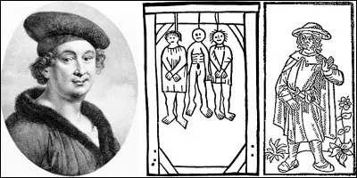 Nous sommes à Paris aux alentours de 1450 !
Criminel, il fut aussi un clerc et un poète ! Il a été condamné à mort pour une rixe mais gracié ! On ne connaît pas sa fin de vie. 
Brassens, Reggiani, Léo Ferré... l'ont interprété !
« Aiez pictié, aiez pictié de moi
À tout le moins, s'i vous plaist, mes amis !
En fosse giz (non pas soubz houz ne may) (non pas sous les houx des fêtes de mai)
[] Bas en terre - table n'a ne trestaux.
Le lesserez là, le povre ? »
Qui est ce poète ?