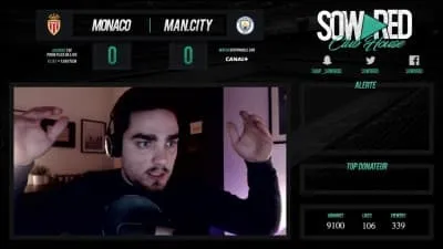 Quel est le nom de ce youtubeur, commentateur de matchs de football ?