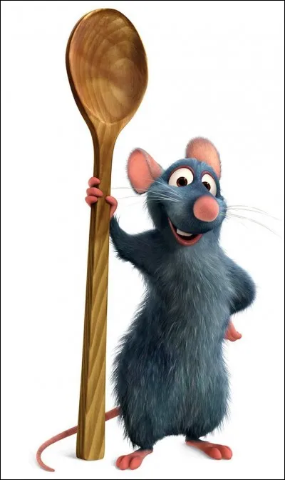 C'est l'histoire d'un animal nommé Rémy, très bon en cuisine.