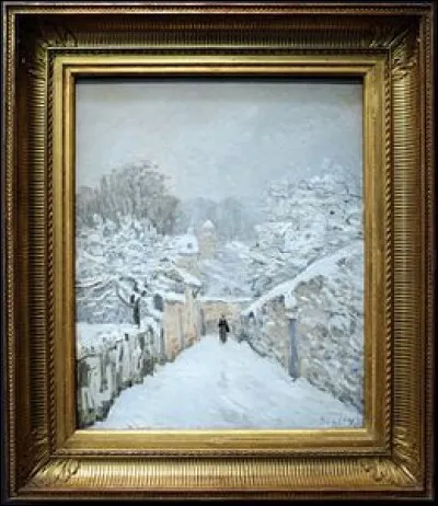 Qui a peint "La Neige à Louveciennes" ?