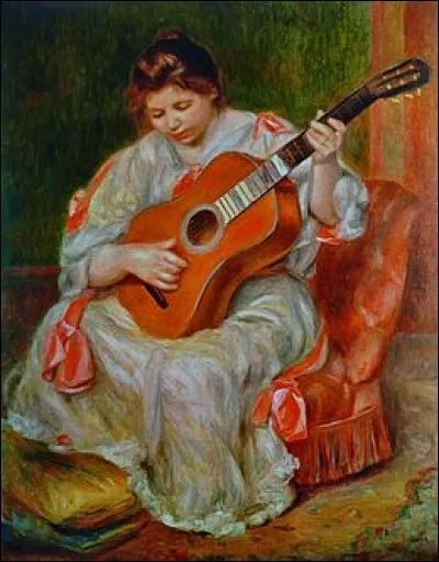 Qui a peint "Femme jouant de la guitare" ?