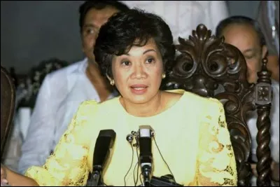 Corazon Aquino a été, de 1986 à 1992, la première femme présidente d'un pays d'Asie. De quel pays s'agit-il ?