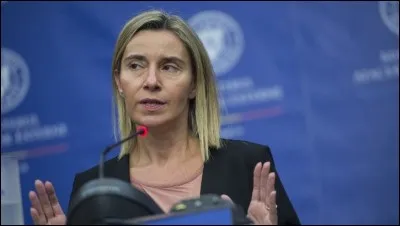 Cette italienne, alors ministre des Affaires étrangères du gouvernement Renzi, a été désignée août 2014 comme haute représentante de l'Union pour les affaires étrangères et la politique de sécurité. De qui s'agit-il ?