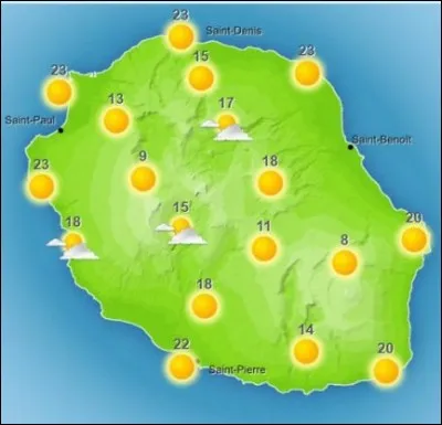 "Demain, il fera beau sur l'ensemble de l'île ! Je vous souhaite une agréable soirée !" 
Je suis...