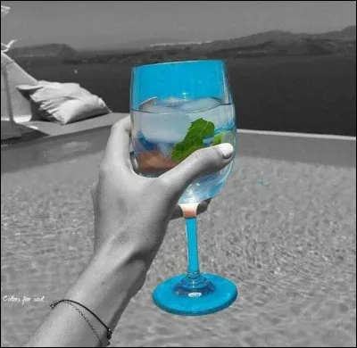 Avant la suite des cadeaux, un cocktail est servi, on a mis du rhum blanc, de l'eau gazeuse, du citron vert et des feuilles de menthe !